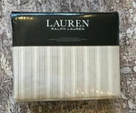 Ralph Lauren Graydon Melange Bold Stripe Full/queen Duvet Dune Linen Nip. Fixed Price $169.00.