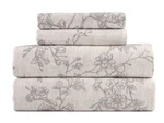Kathy Ireland Home 100% Turkish Cotton Flannel Toile Sheet Set, Queen - Gray. Fixed Price $58.76.