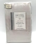 King Pillowcases Pair (2) 400 Tc Tan Beige Solid Hotel Collection Classic Nip. Fixed Price $14.90.