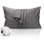 100% Cotton Envelope Pillowcase Gray Queen 500 Thread Count 20X30 Inches Single. Fixed Price $11.99.