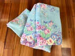 Vtg Ralph Lauren Pompano Floral Queen Sheet Set 100% Cotton Some Wear - Rare!. Fixed Price $149.95.