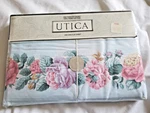 Vintage Utica King Flat SHEET-NOS-100% Cotton-made The Usa-eden Multi Pattern. Fixed Price $29.99.