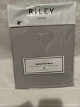 Riley Home Sateen Flat Sheet Silver Size Queen. Fixed Price $30.00.