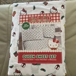 Sanrio Hello Kitty Queen Sheet Set Christmas Packages &holly Cotton Bedding New. Fixed Price $42.00.