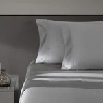Vera Wang - Size Sheet Set, Soft & Smooth Sateen Queen, Steel Grey. Fixed Price $79.71.