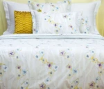 Yves Delorme Ondee King Duvet Wild Flower Print Reversible Cotton Percale New. Fixed Price $250.00.