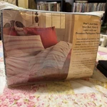 The Vermont Country Store Portuguese Flannel Sheet Set Full Size Navy Blue Color. Fixed Price $39.00.