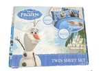 Disney Frozen Olaf Microfiber Twin Comfortable Bedding Sheet Set 3PC Blue. Fixed Price $9.74.