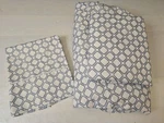 King 4 Pce Sheet Set White Gray Diamond Print Microfiber Polyester Amazon Basics. Fixed Price $34.99.