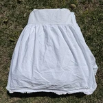 Simply Shabby Chic Eyelet Lace Bed Skirt Dust Ruffle White King 15" Drop Flaw. Fixed Price $64.95.