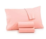 Whim By Martha Stewart Collection Vintage Washed 4-PIECE King Sheet Set Blush. Fixed Price $129.99.