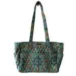 Bella Taylor Quilted Shoulder Bag Purse Everyday Tote Teal Pink Floral 16X10X4. Fixed Price $33.05.