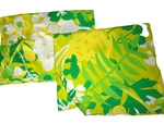 Ikea Bibbi Blad Green Yellow Floral (2) Standard Pillow Shams 20X29. Fixed Price $24.80.