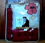 Penelope Completer Set 4 Pillows Sham Vida By Eva Mendez Red Cream Floral Nwt. Fixed Price $29.99.