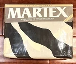 New 1980S Martex Perry Ellis Night Zebra King Fitted Sheet Black Cream Old Stock. Fixed Price $59.99.