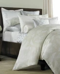 $1137 New Barbara Barry 6 Pc Set Fern Hill Duvet Sheet Sham Ivory Green King. Fixed Price $725.00.