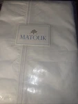 Matouk Queen Flat Sheet Essex White New Cotton 350 Tc. Fixed Price $95.99.