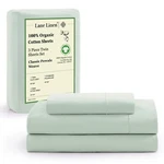 Lane Linen 100% Organic Cotton Twin Bed Set, 3 Pc Size Sheets,.... Fixed Price $49.92.