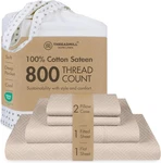 Threadmill King Size Sheets 800 Count Jacquard Beige. Fixed Price $164.15.