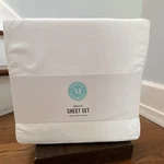 Martha Stewart Queen Size Sheet Set In White. Fixed Price $38.99.