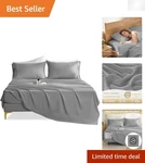 Luxury Queen Sheet Set 1000 Thread Count, Wrinkle-free & Breathable Comfort. Fixed Price $26.59.