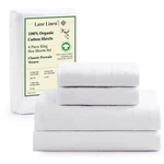 Lane Linen 100% Organic Cotton King Size Set, 4PC Sheets, Soft Br.... Fixed Price $56.11.