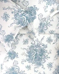 Melange Home, Light Blue M'lange Toile 400 Thread Count Cotton,. Fixed Price $111.29.