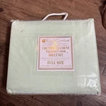 Regal Comfort Egyptian Sheet Set Full Green 1200 Thread Count Cotton Deep Pocket. Fixed Price $11.99.