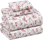Ruvanti 100% Cotton Percale Set, King, Bouquet Flowers Pink & White. Fixed Price $36.00.
