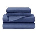 Superior Flannel-sh Sheet Set, Full, Navy Blue. Fixed Price $57.88.