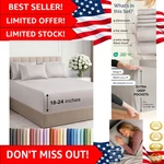 Extra Deep Queen Bed Sheets 6-PIECE Set Soft, Luxurious, And Machine Wash Safe. Fixed Price $79.99.