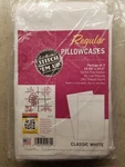 New Aunt Martha's Pillowcases - 1 Pair Regular Classic White For Embroidery. Fixed Price $8.99.