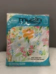 Vintage Montgomery Ward Muslin Twin Fitted Sheet Flower Garden. Fixed Price $11.69.