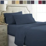 Microfiber Ultra Soft 4PC Bed Sheet Set - Kaycie Gray Collection. Fixed Price $45.99.