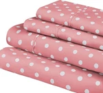 Superior Polka Dot Sheet Set, 600 Thread Count Cotton Blend Bedding Sets, Soft. Fixed Price $86.18.