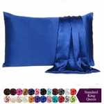Pillowcase Queen King Standard Silk Satin Bedding Soft Cover Single Pcs. Fixed Price $9.99.