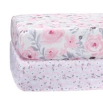 Bedtime Originals Floral Pink/gray 2-PACK Fitted Crib/toddler Sheet Set- Flower. Fixed Price $24.99.