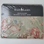 Vtg Ralph Lauren Charlotte Iv Green Full Flat Sheet 200 Tc Cotton Usa Made Nip. Fixed Price $79.99.