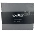 Ralph Lauren King Dunham Sateen Sheet Set Gray Charcoal 100% Cotton 300 Tc. Fixed Price $107.99.