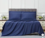 Kirkland Signature 680 Thread Count Sheet Set Queen Size Vintage Indigo New Seal. Fixed Price $74.99.