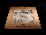 Tree Organic- 2000 Sheet Set Full Flower Print 18" Corners 4 Pc. Fixed Price $27.90.