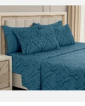 Luxury Deep Pocket 6 Piece Bed Sheet Set 1800 Series Hotel Comfort Paisley. Fixed Price $40.00.