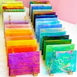 Illuckai 36 Sheets Iridescent Stained Glass Variety Pack, X 4 Inch S.... Fixed Price $72.03.