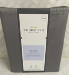 Threshold Tri-ease Sheet Set Queen 500 Tc Grey Herringbone. Fixed Price $38.99.