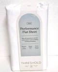 Threshold Twin / Xl Size 400 Thread Count Performance Flat Sheet - White. Fixed Price $13.99.