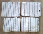Ralph Lauren Jonquil Porcelain Striped Twin Sheets 2 Flat Fitted. Fixed Price $49.75.
