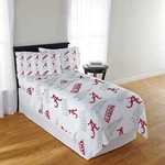 Ncaa Officially Licenced Alabama Crimson Tide Sheet Set. Fixed Price $45.99.