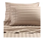 Cannon 4 Piece 100% Cotton 300 T-c Damask Stripe Flexi-fit Soft Queen Sheet Set. Fixed Price $69.00.