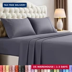 Utopia Bedding Queen Size Set - 4 Piece Sheets, Soft And Breathable Mi. Fixed Price $25.48.