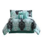 Carmela Home Set, Downton, Twin, 6-PIECE Includes 1 Comforter.... Fixed Price $49.08.